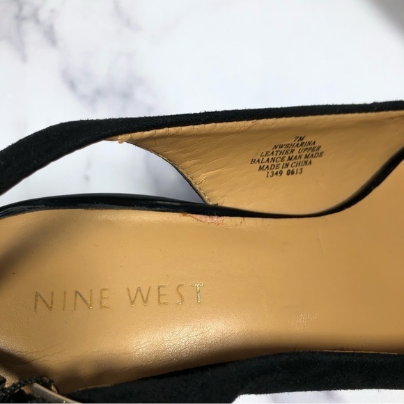 Nine West Sharina Leopard Bottom Slingback Shoes, Size 7M - Picture 8 of 10